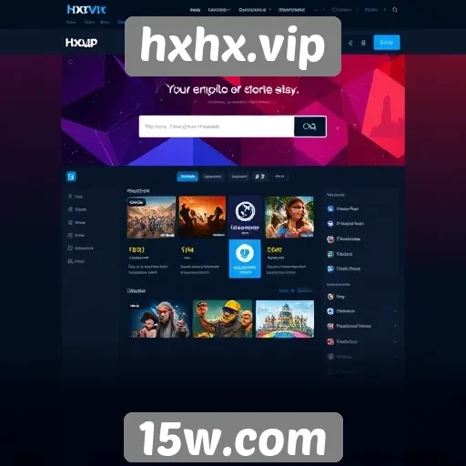Análise da interface do site hxhx.vip